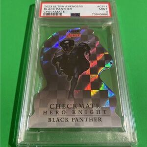 2022 Marvel Fleer Ultra Avengers BLACK PANTHER CHECKMATE PSA 9!!